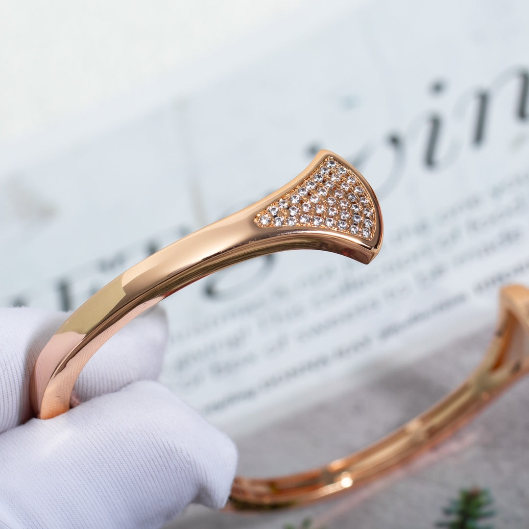 [GALE]DREAM BRACELET OPEN PINK GOLD MOP DIAMOND