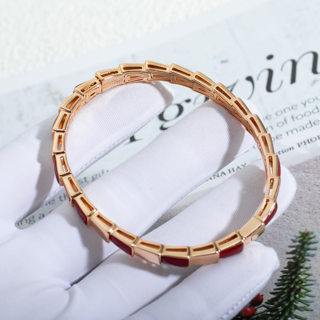 [GALE]SERPENTI BRACELET PINK GOLD RUBELLITE