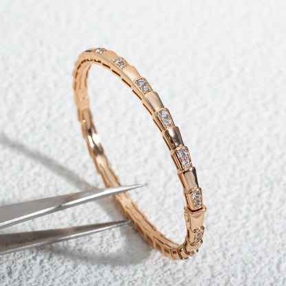 [GALE]SERPENTI BRACELET PINK GOLD DIAMOND