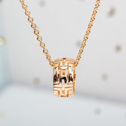 [GALE]PARENTESI NECKLACE PINK GOLD