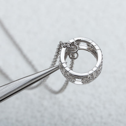 [GALE]PARENTESI NECKLACE SILVER DIAMOND
