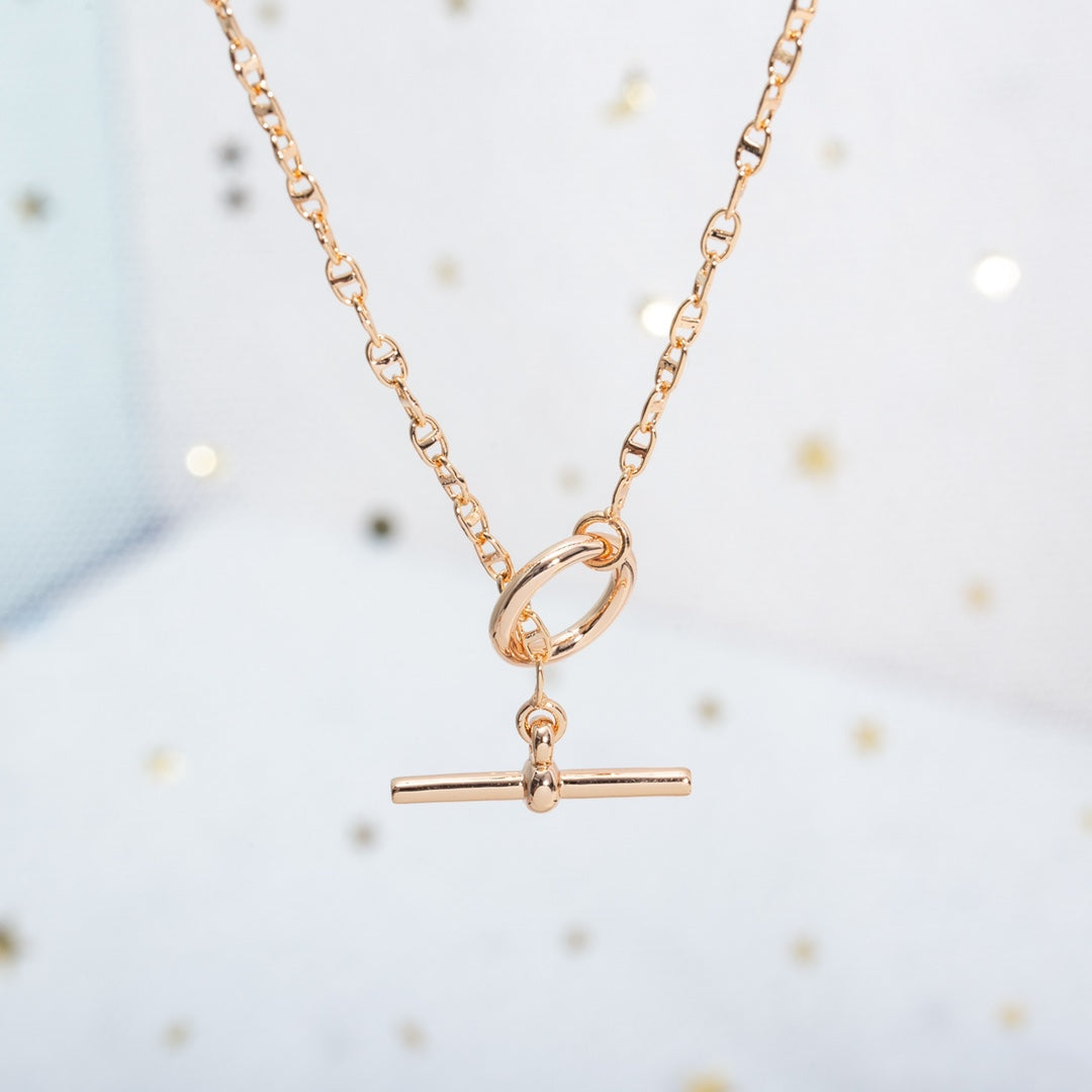 [GALE]ECHAPPEE NECKLACE PINK GOLD