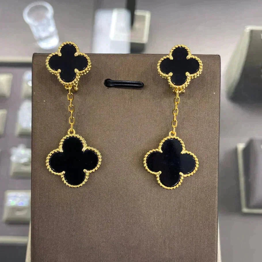 [GALE]CLOVER 2 MOTIFS  EARRINGS (MULTIPLE CHOICESC
