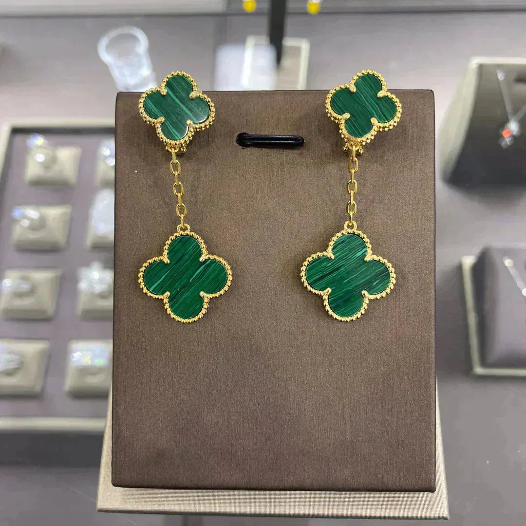 [GALE]CLOVER 2 MOTIFS  EARRINGS (MULTIPLE CHOICESC