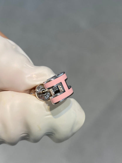 [NOVO]MINI POP H SILBERNE OHRRINGE ROSA