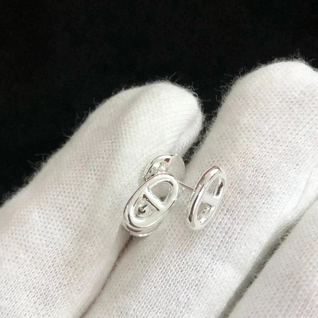 [GALE]CHAINE SMALL EARRINGS GOLD AND SILVER