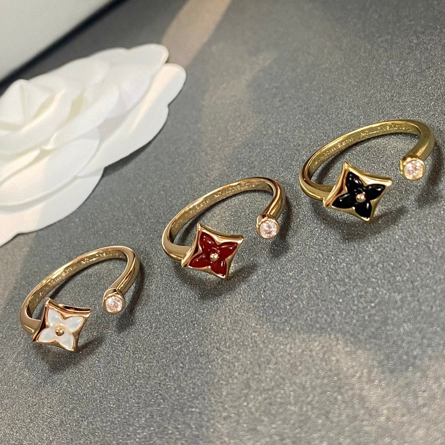 [GALE]STAR 1 DIAMOND OPEN RING