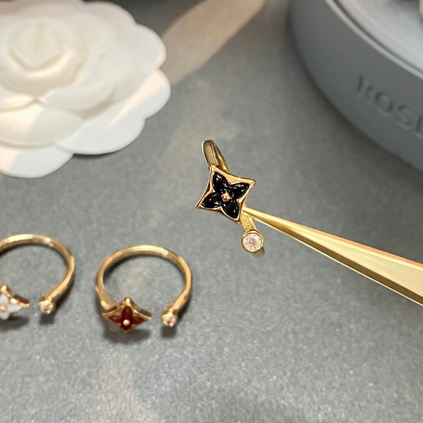 [GALE]STAR 1 DIAMOND OPEN RING