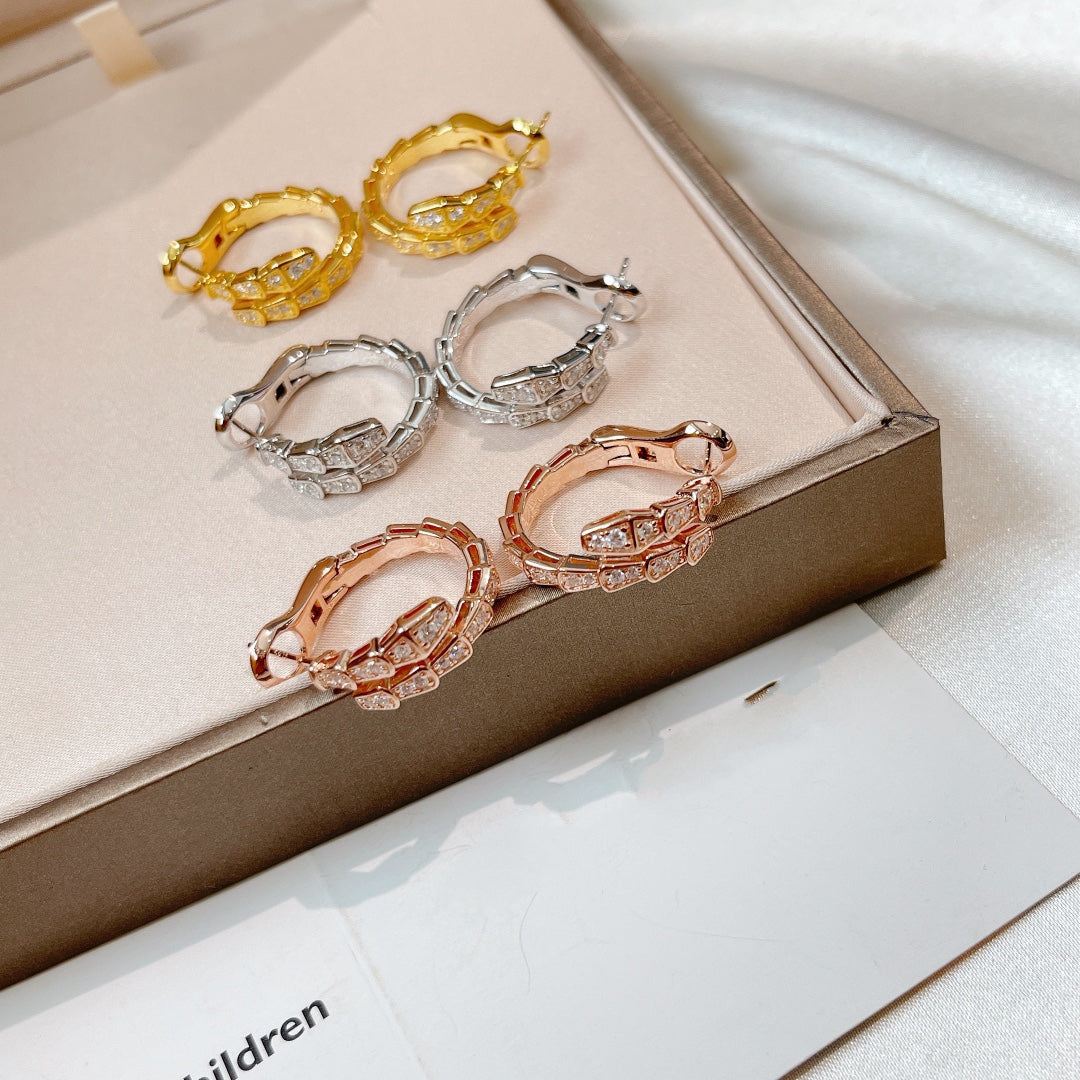 [GALE]SERPENTI EARRINGS DIAMOND