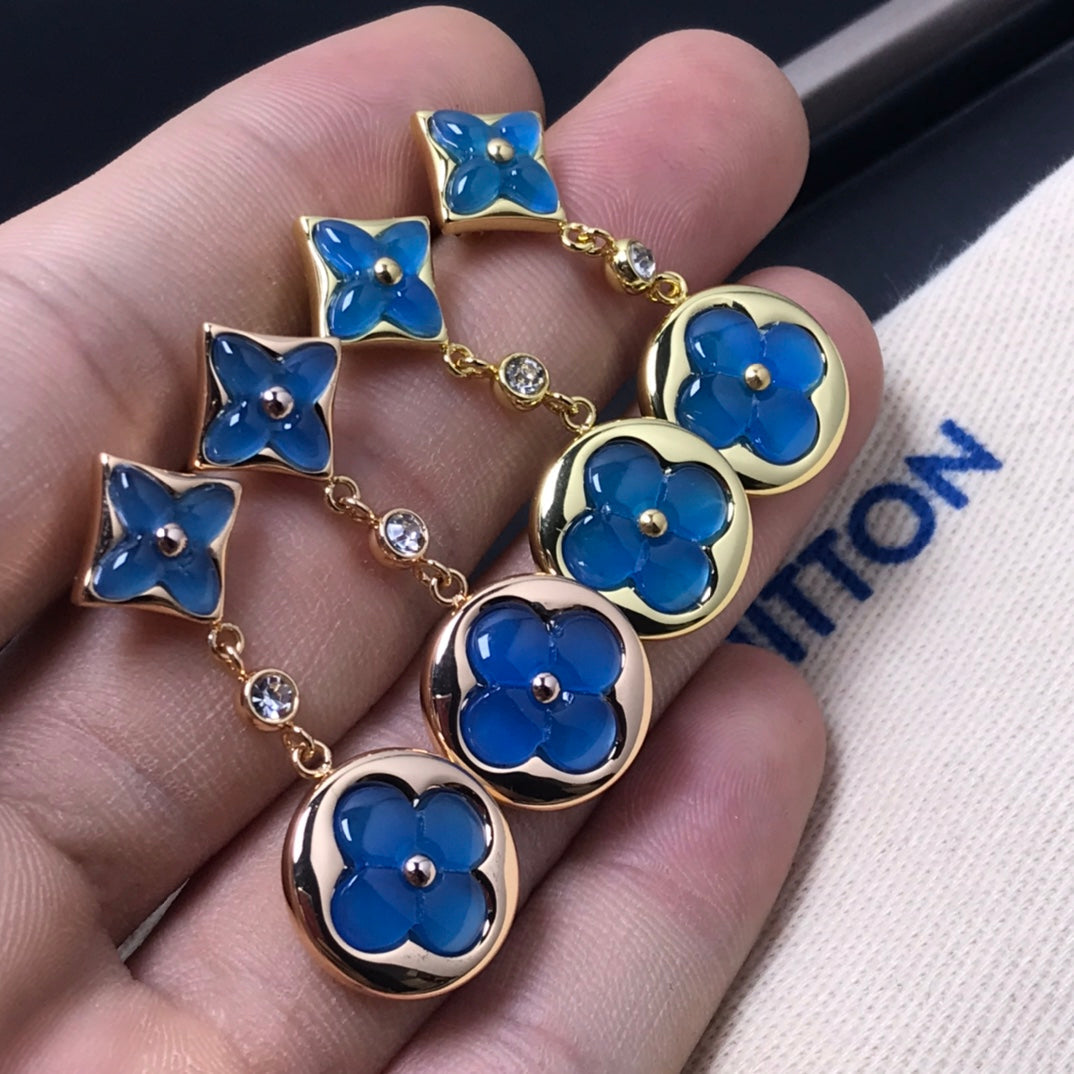 [NOVO] STERN- UND SONNEN-ACHAT-DIAMANT-OHRRINGE