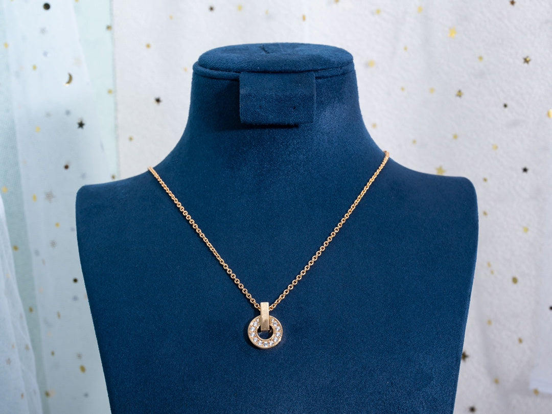 [GALE]GARI NECKLACE PINK GOLD DIAMOND