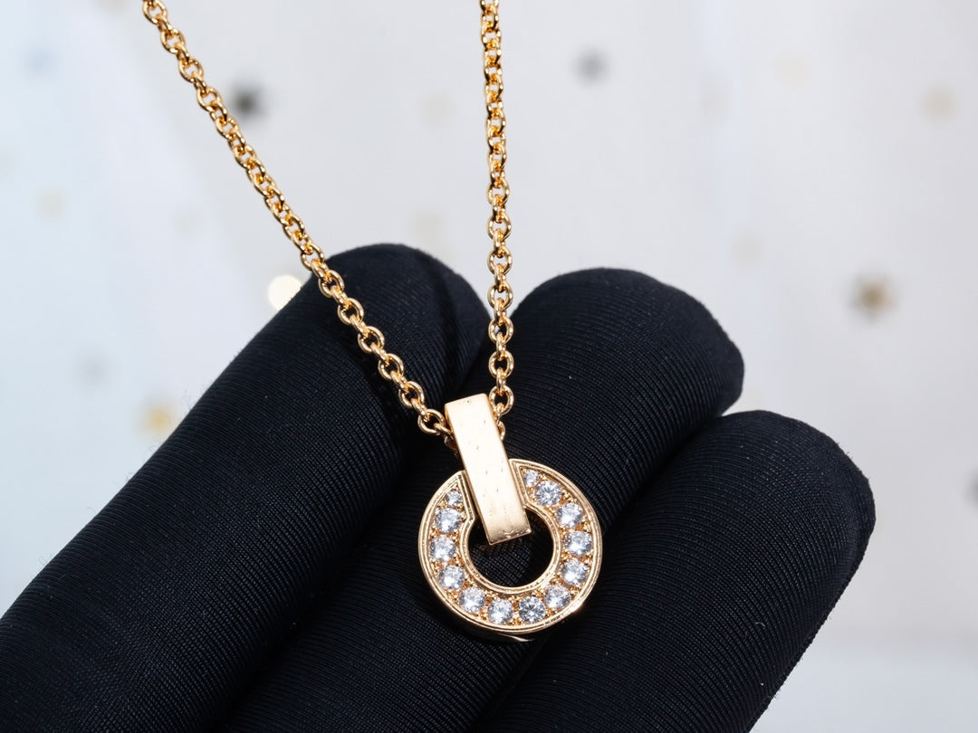 [GALE]GARI NECKLACE PINK GOLD DIAMOND