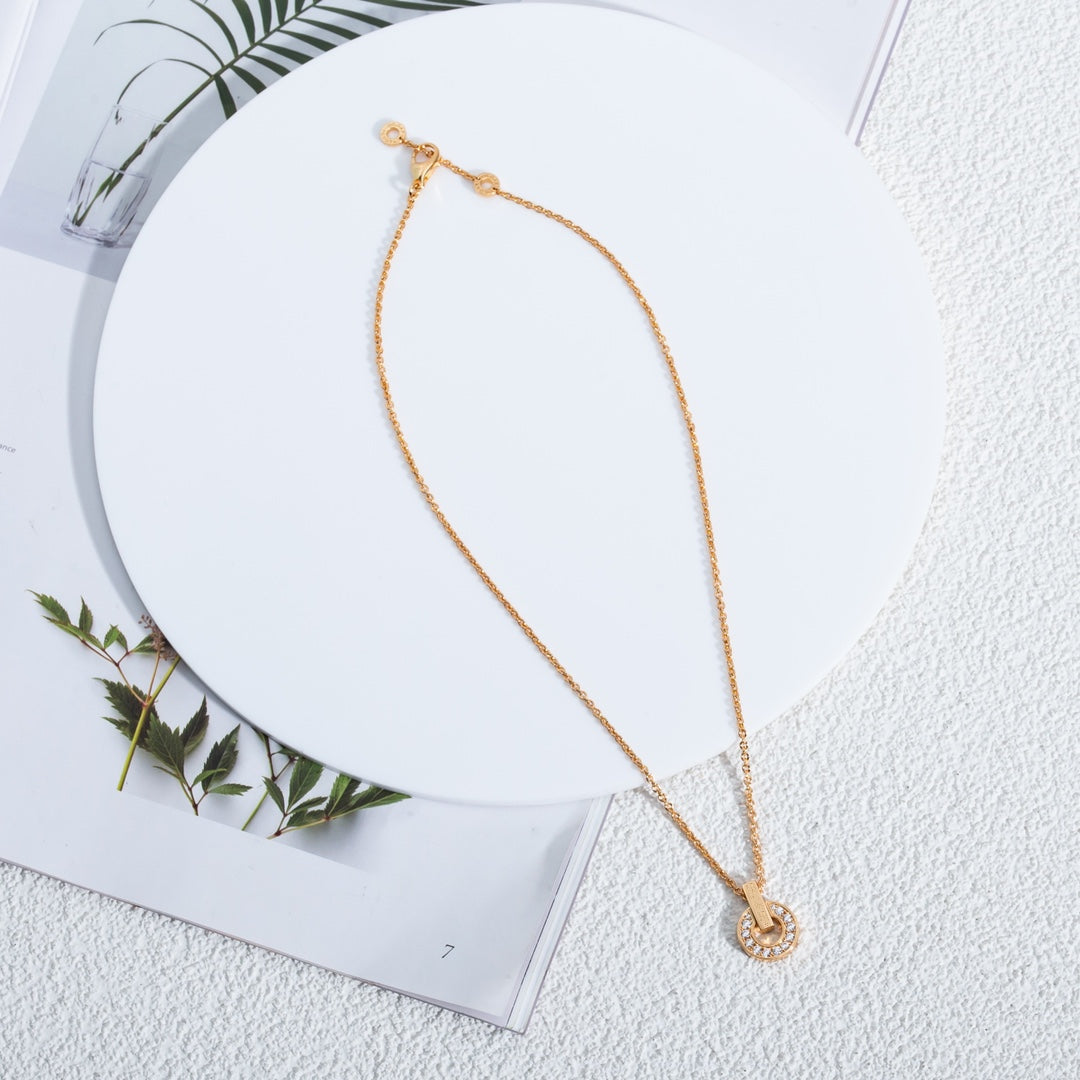 [GALE]GARI NECKLACE PINK GOLD DIAMOND
