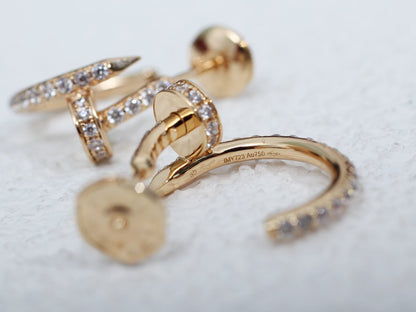 [GALE]JUSTE EARRINGS 12.75MM PINK GOLD DIAMOND