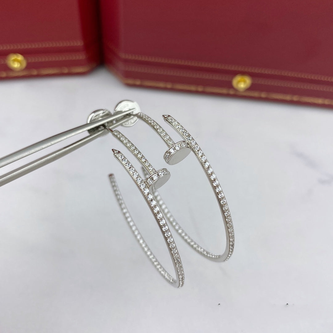 [GALE]JUSTE EARRINGS FULL DIAMONDS 1.8MM