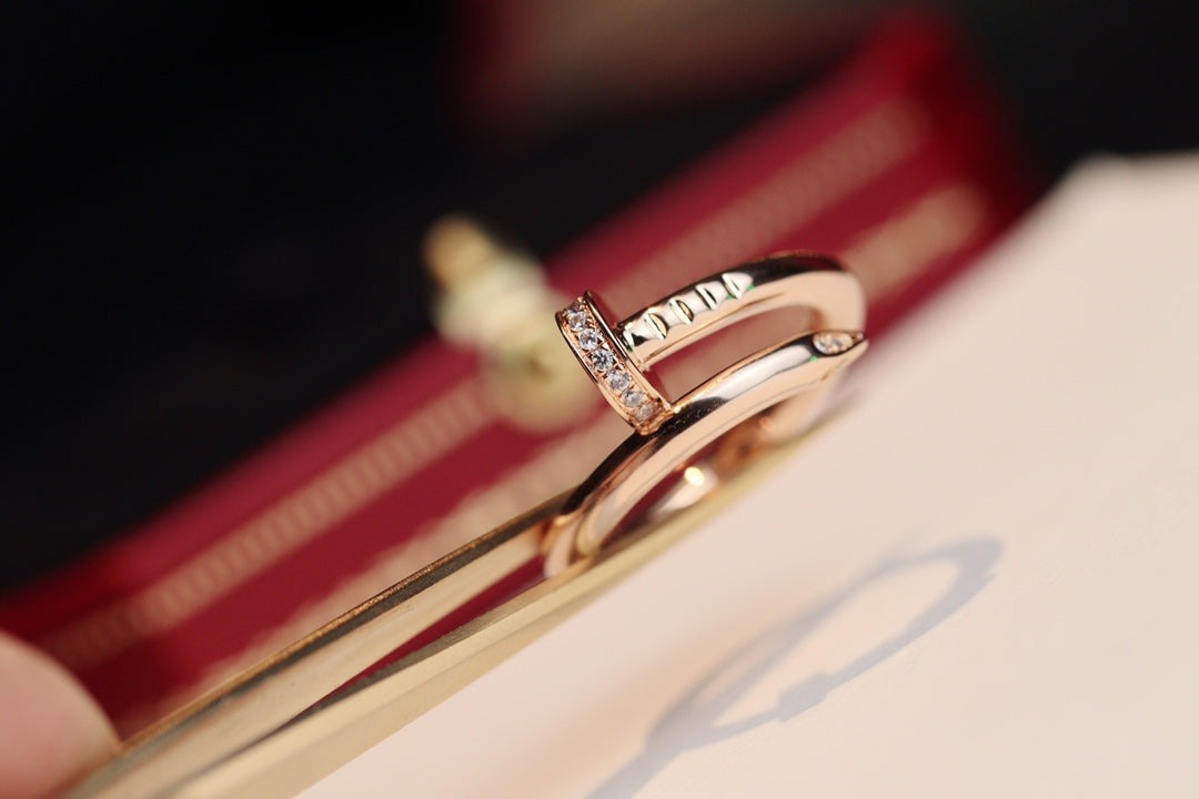 [GALE]JUSTE RING 2.65MM PINK GOLD DIAMOND