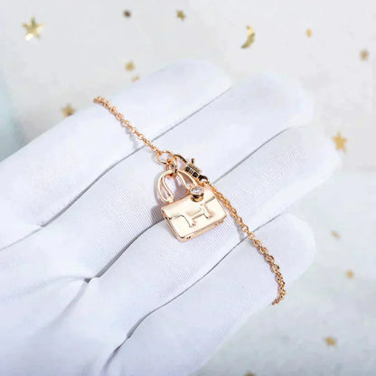 [GALE]AMULETTE PEDANT ROSE GOLD NECKLACE