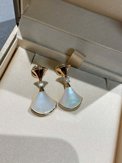 [GALE]DREAM MOP 1 DIAMOND EARRINGS