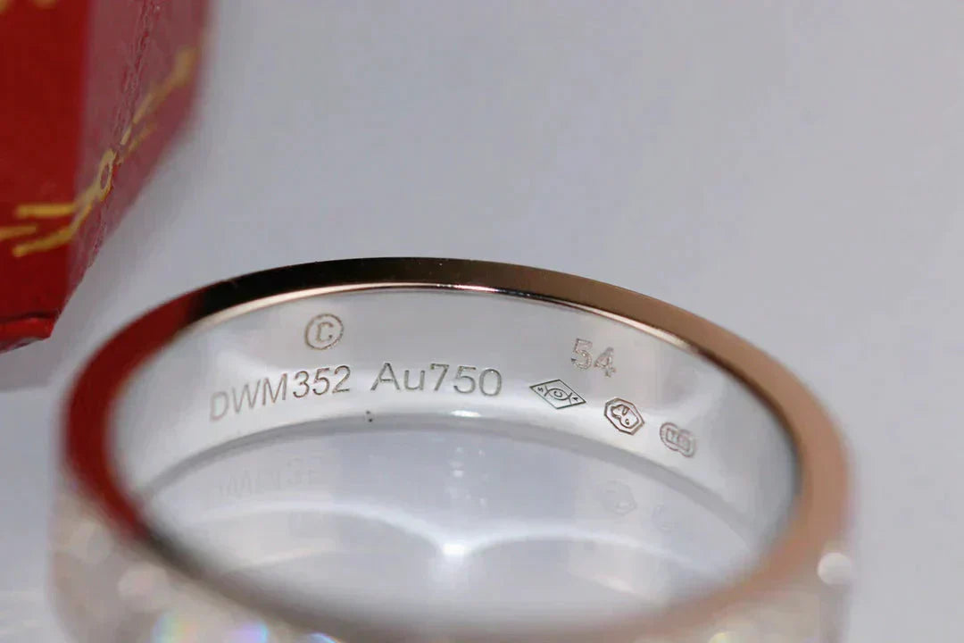 [GALE]LOVE RING 3.6MM DIAMOND PAVED