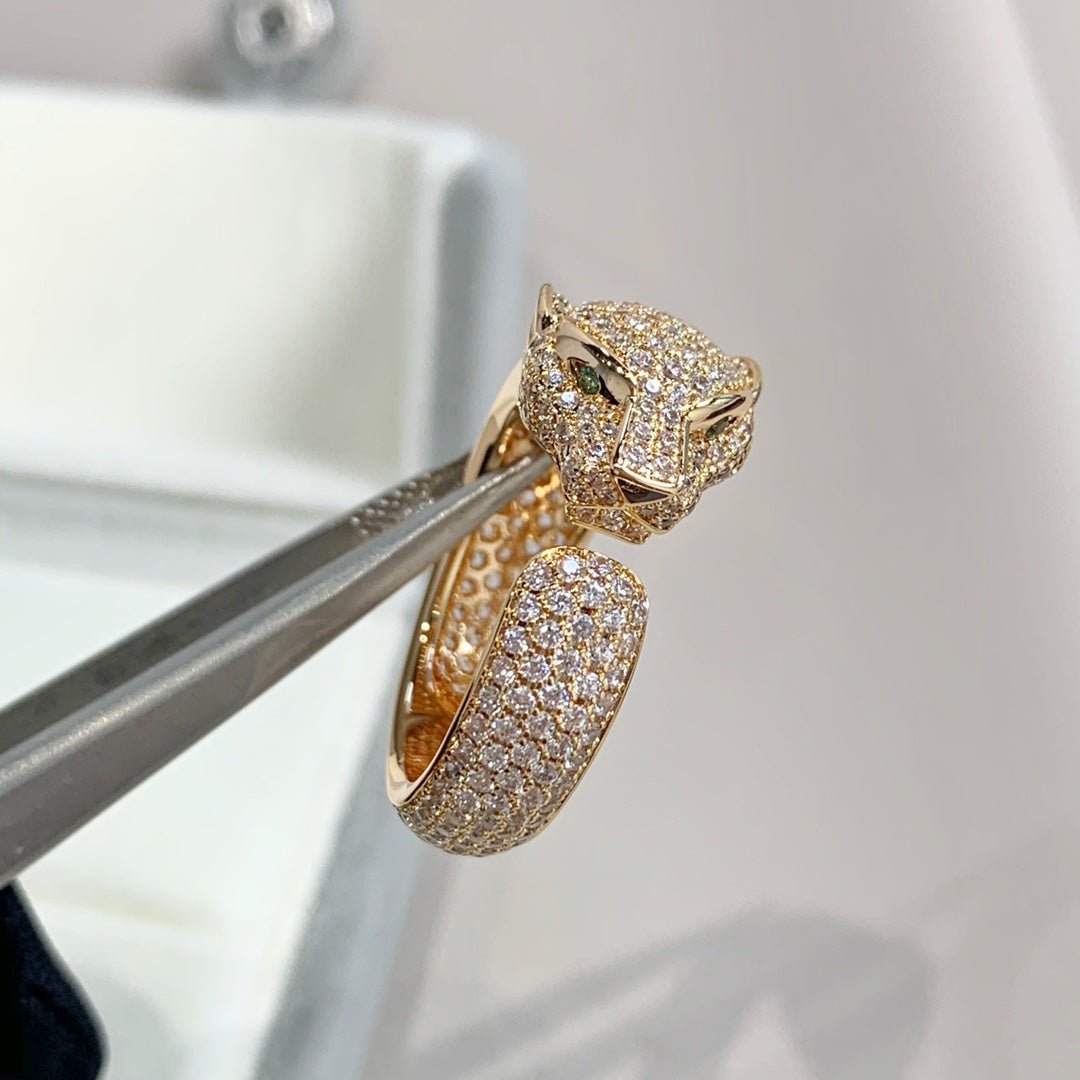 [GALE]PANTHERE PINK GOLD DIAMOND RING