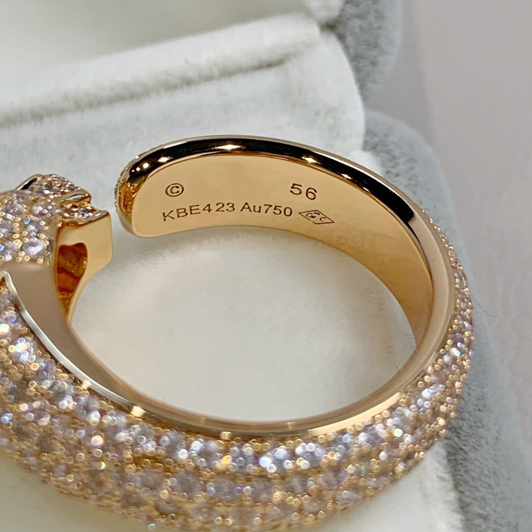 [GALE]PANTHERE PINK GOLD DIAMOND RING
