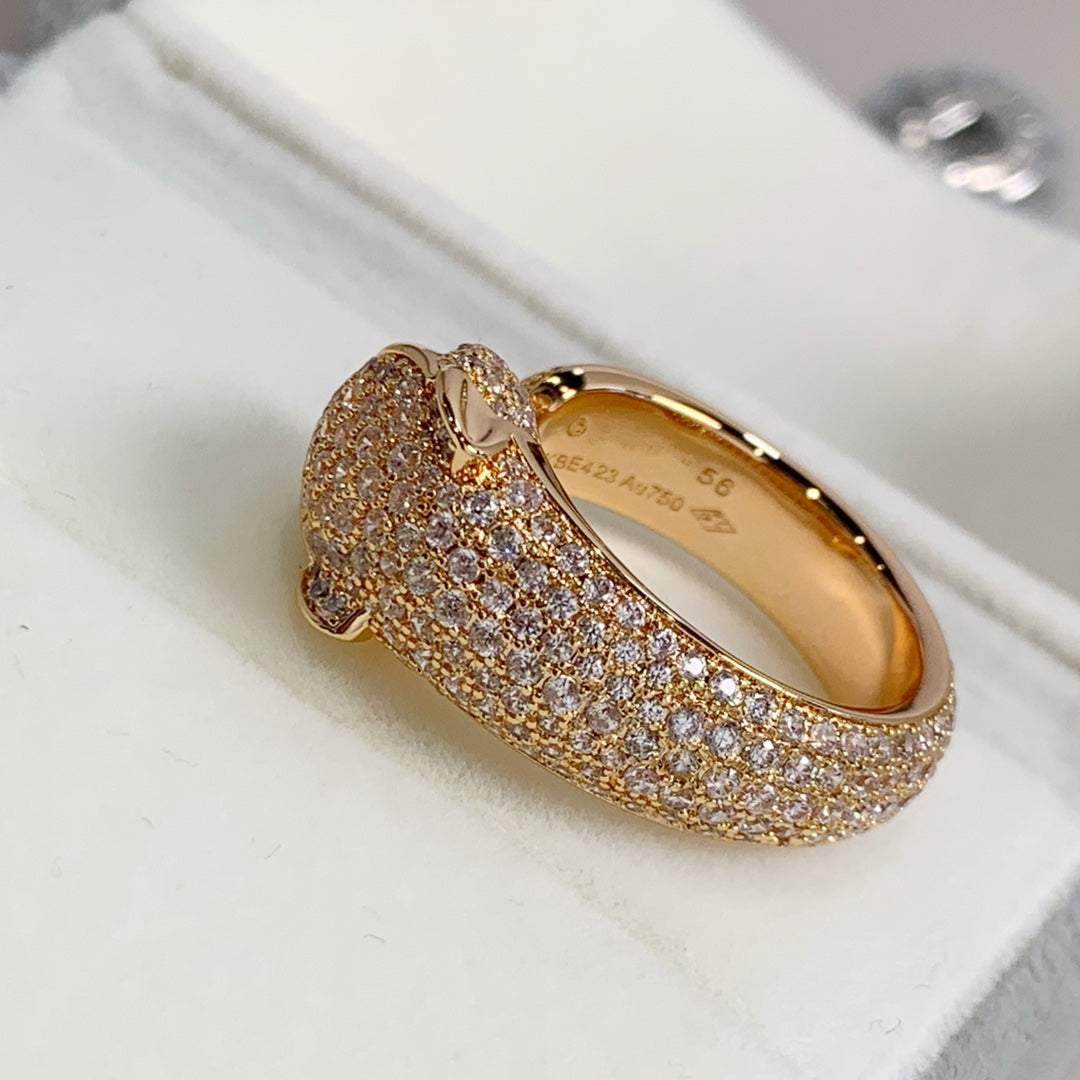 [GALE]PANTHERE PINK GOLD DIAMOND RING