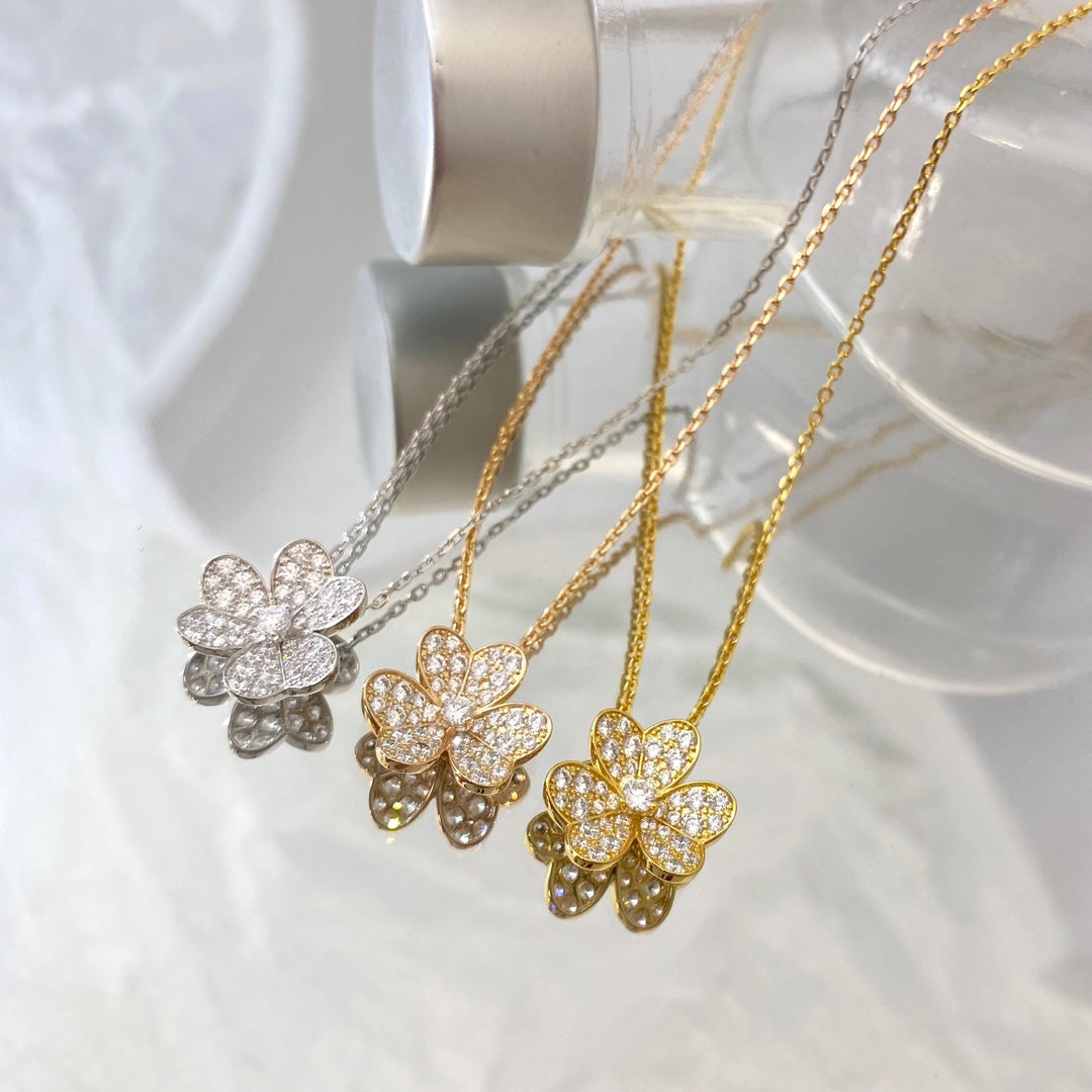 [GALE]FLOWER DIAMOND NECKLACE