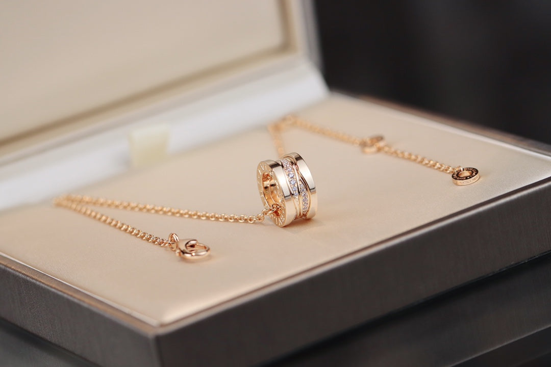[GALE]ZERO 1 PINK GOLD DIAMOND NECKLACE