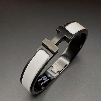 [GALE]H BRACELET 12MM BLACK WHITE CERAMIC