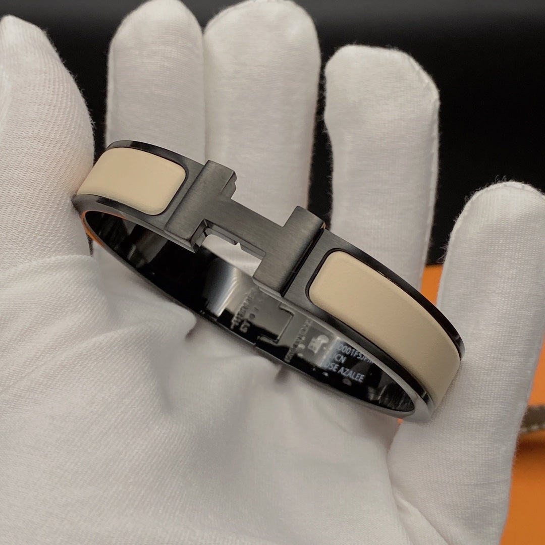 [GALE]H BRACELET 12MM BLACK BEIGE CERAMIC