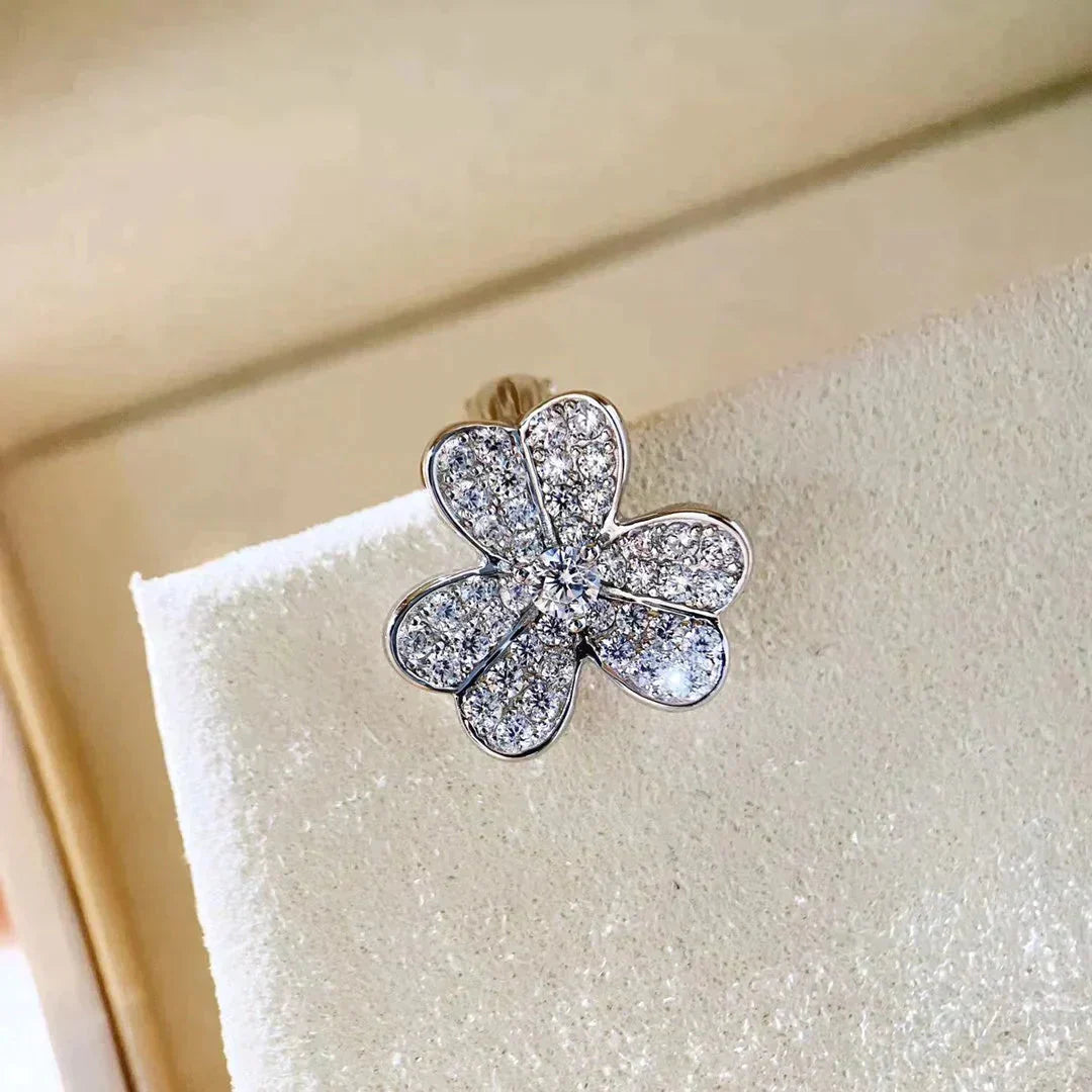[GALE]CLOVER COMOS DIAMOND EARRINGS SILVER