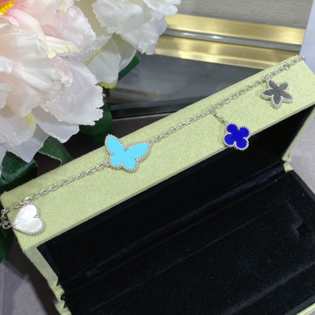 [GALE]LUCKY SPRING SILVER BRACELET 4 MOTIF