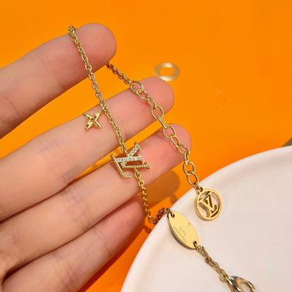 [GALE]LOGO STAR MOTIF GOLD BRACELET