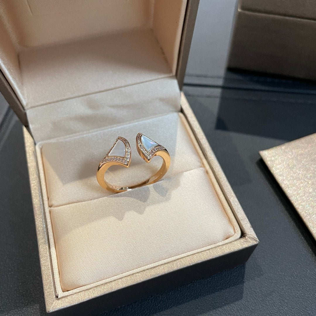 [GALE]DREAM MOP DIAMOND OPEN RING
