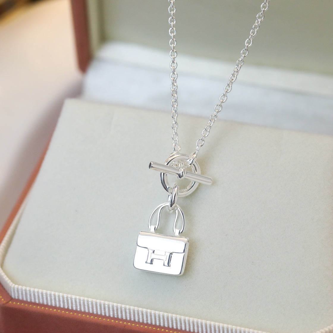 [GALE]POP H PEDANT SILVER NECKLACE