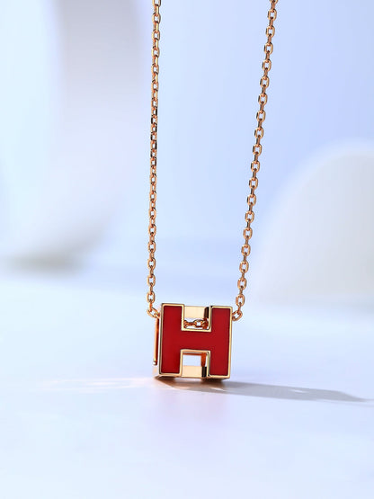 [GALE]H CAGE PINK GOLD NECKLACE