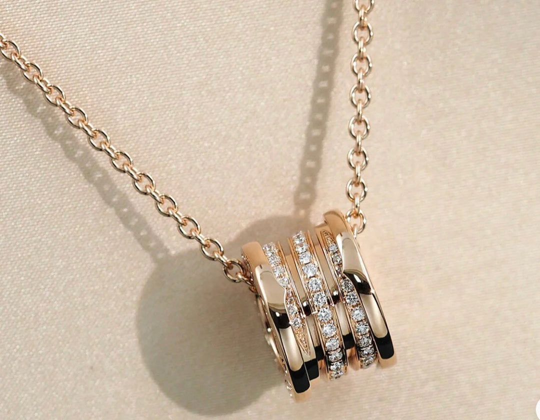 [GALE]ZERO 1 PINK GOLD DIAMOND NECKLACE
