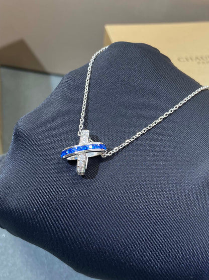 [GALE]LIENS DIAMOND SILVER NECKLACE