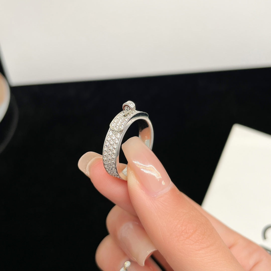 [GALE]KELLY SILVER DIAMOND RING
