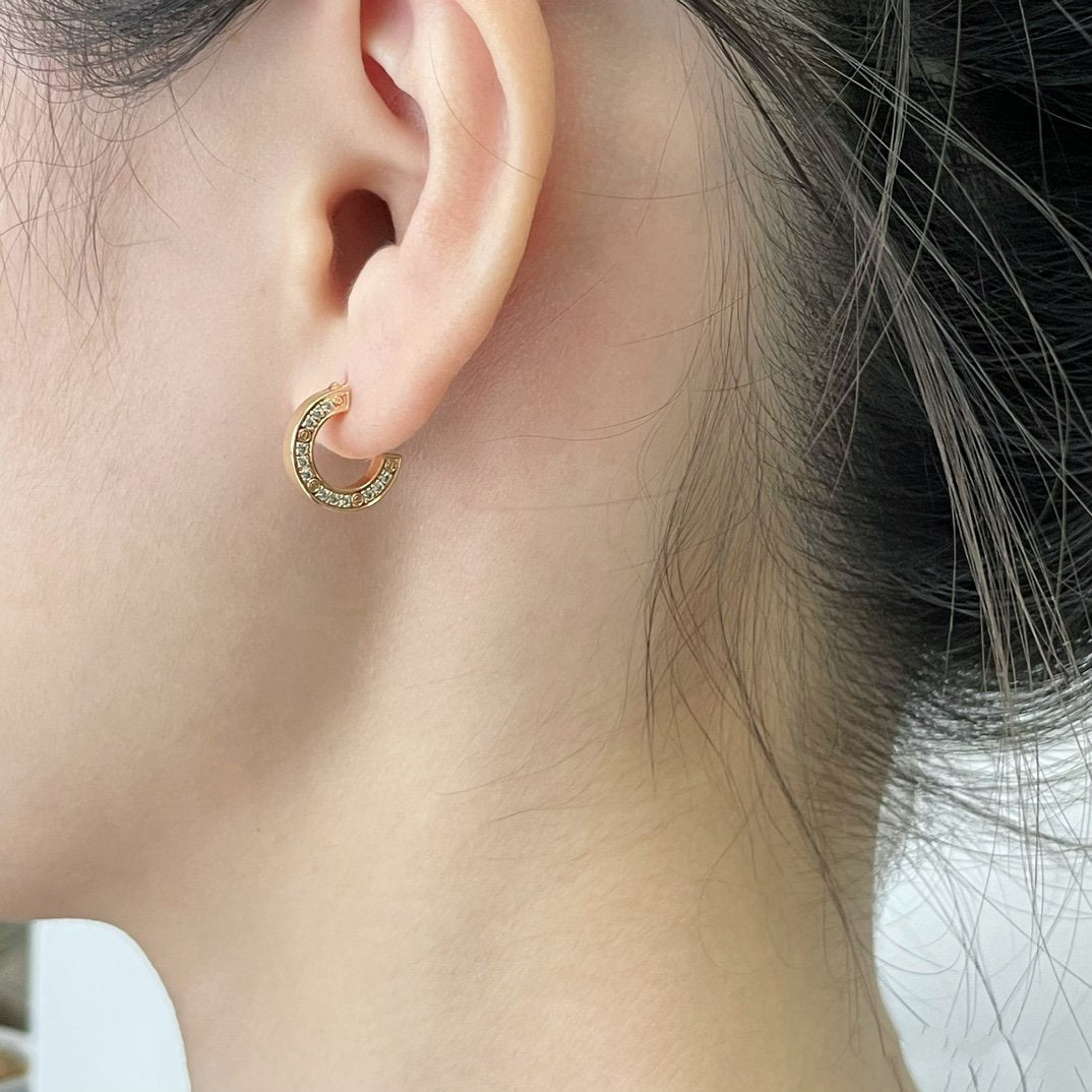 [GALE]LOVE DIAMOND EARRINGS