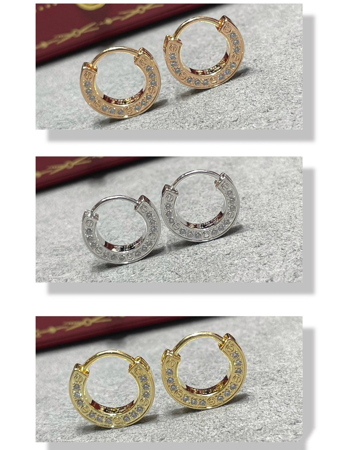 [GALE]LOVE DIAMOND EARRINGS