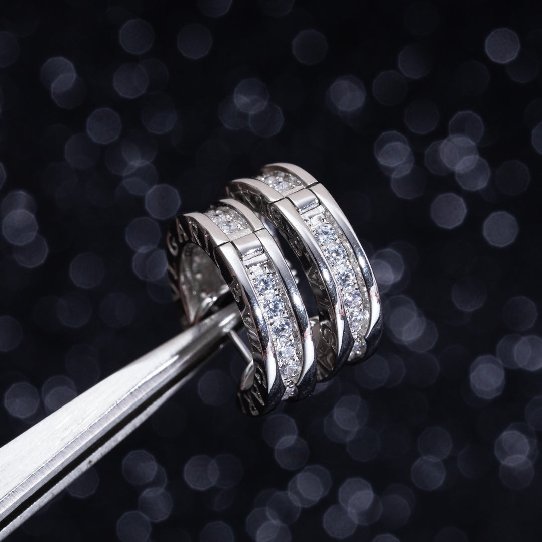 [GALE]ZERO 1 MINI SILVER DIAMOND EARRINGS