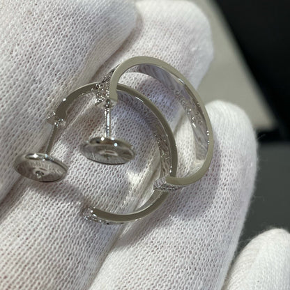 [NOVO] LOVE DIAMOND SILBERNE CREOLEN