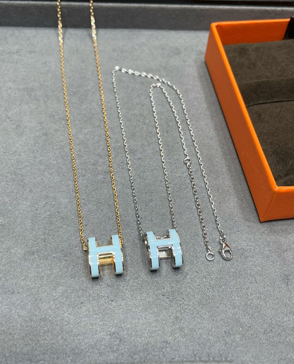 [GALE]POP H SKY BLUE NECKLACE