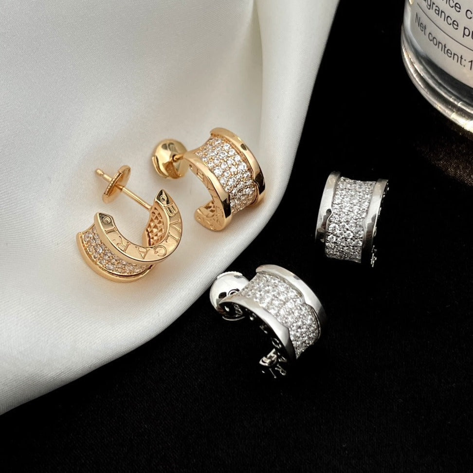 [GALE]ZERO 1 DIAMOND PAVED EARRINGS