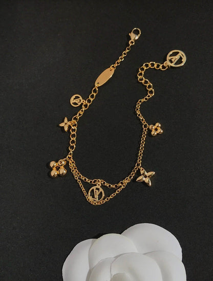 [NOVO]BLOOMING PINK GOLD MOP ARMBAND