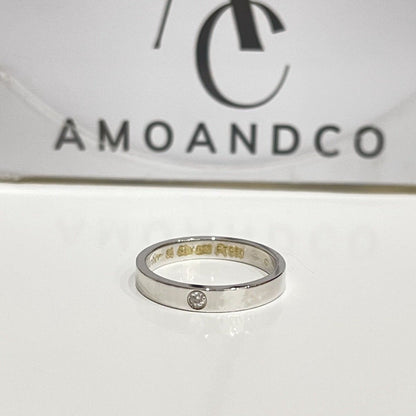 [GALE]LOVE RING 4MM 1 DIAMOND