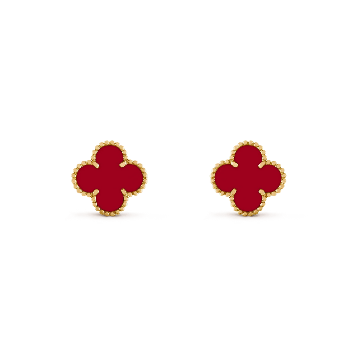 [GALE]CLOVER MEDIUM 1 MOTIFS CARNELIAN  EARRINGS