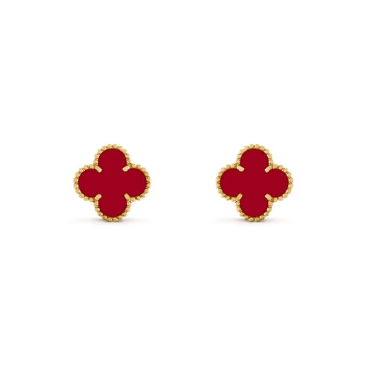 [GALE]CLOVER MEDIUM 1 MOTIFS CARNELIAN  EARRINGS