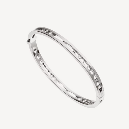 [GALE]ZERO 1 SPIRAL LOGO SILVER BRACELET